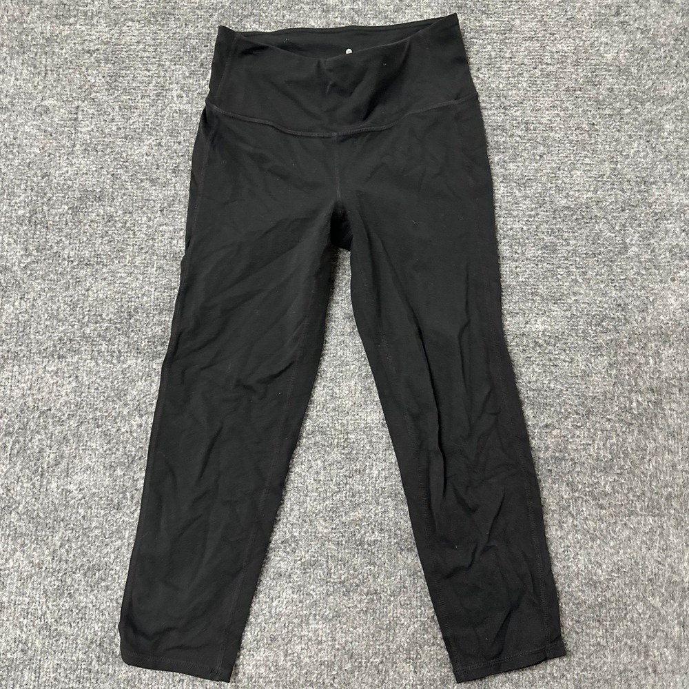 Athleta Leggings Womens Size XS Black High Rise Cropped Athletic Yoga Pants